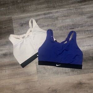Nike Women's Sports Bra Duo - White and Blue